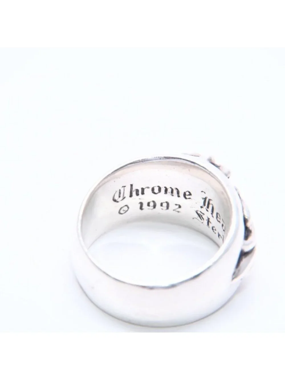 Chrome Hearts Floral Cross Ring Sterling Silver